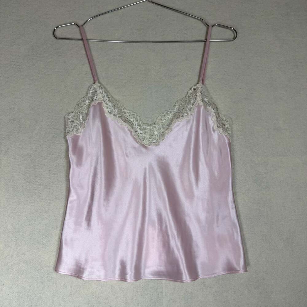 Reformation Teddy Lace Trim Silk Crop Camisole Womens XS NWT